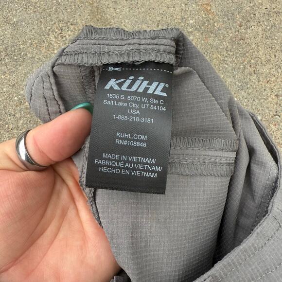 Kuhl Horizn Skinny Trail Hiking Pants Gray Size 2 Short Style 6276 - Picture 3 of 9